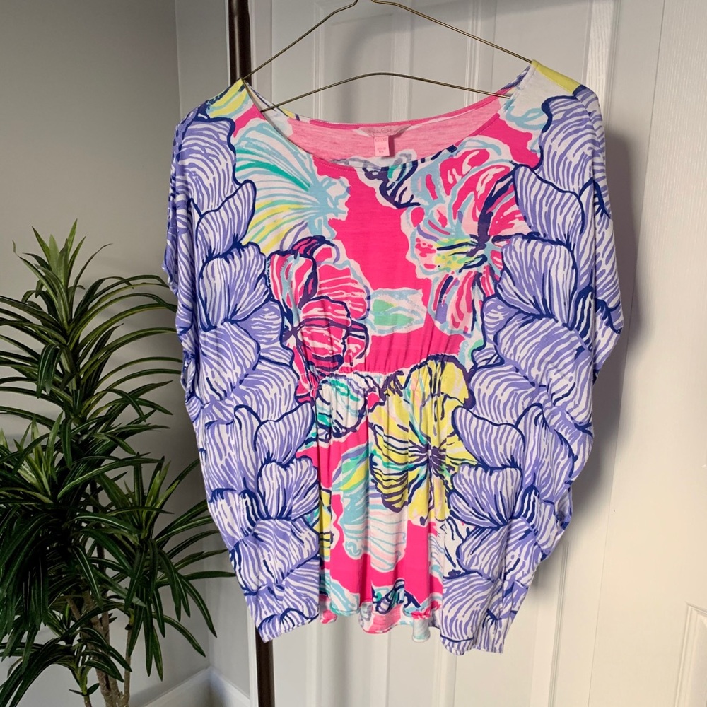 Lilly Pulitzer Flowy Cinched Blouse